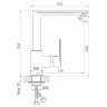 Смеситель для кухни MIXLINE МЛ26-032/ML26-032, рычажное управление, цвет хром