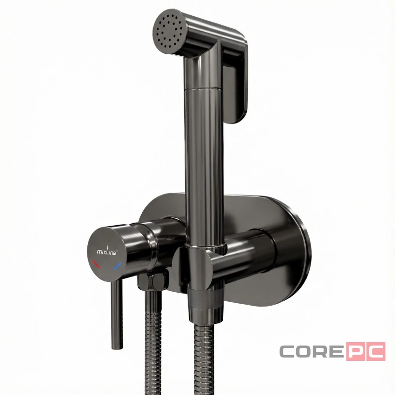 Смеситель для гигиенического душа MIXLINE МЛ31-085Г/ML31-085GR, рычажное управление, цвет хром