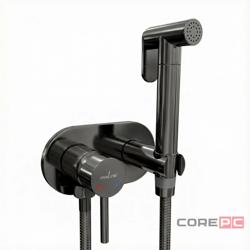 Смеситель для гигиенического душа MIXLINE МЛ31-085Г/ML31-085GR, рычажное управление, цвет хром