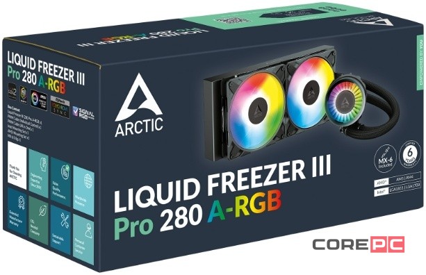 Система жидкостного охлаждения для процессора Arctic Cooling  Liquid Freezer III Pro 280 A-RGB Multi Compatible All-In-One CPU (ACFRE00183A)