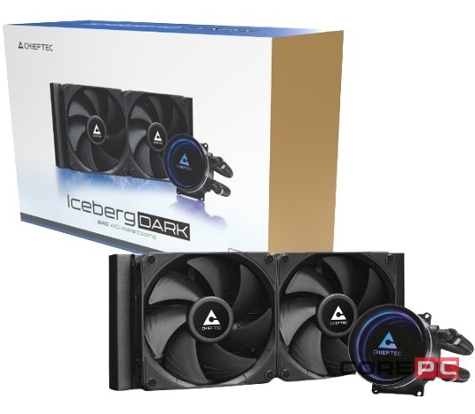 Система жидкостного охлаждения для процессора Chieftec ICEBERG 240 ARGB Pump Dark (CLC-240-BLK)