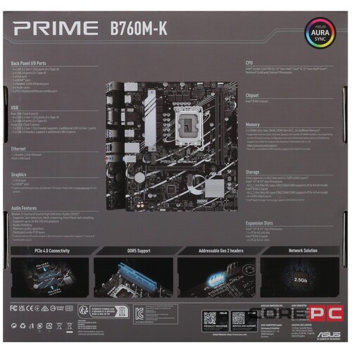 Материнская плата ASUS PRIME B760M-K 90MB1FI0-M1EAY0