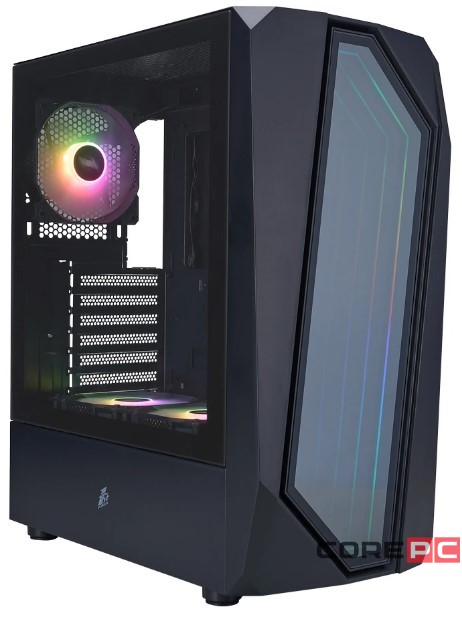 Компьютерный корпус 1STPLAYER INFINITE SPACE IS6 ARGB Black (IS6-BK-2F7R-1F7)