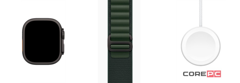 Apple Watch Ultra 2 (2024) 49mm Black Titanium Case Dark Green Alpine Loop (S)