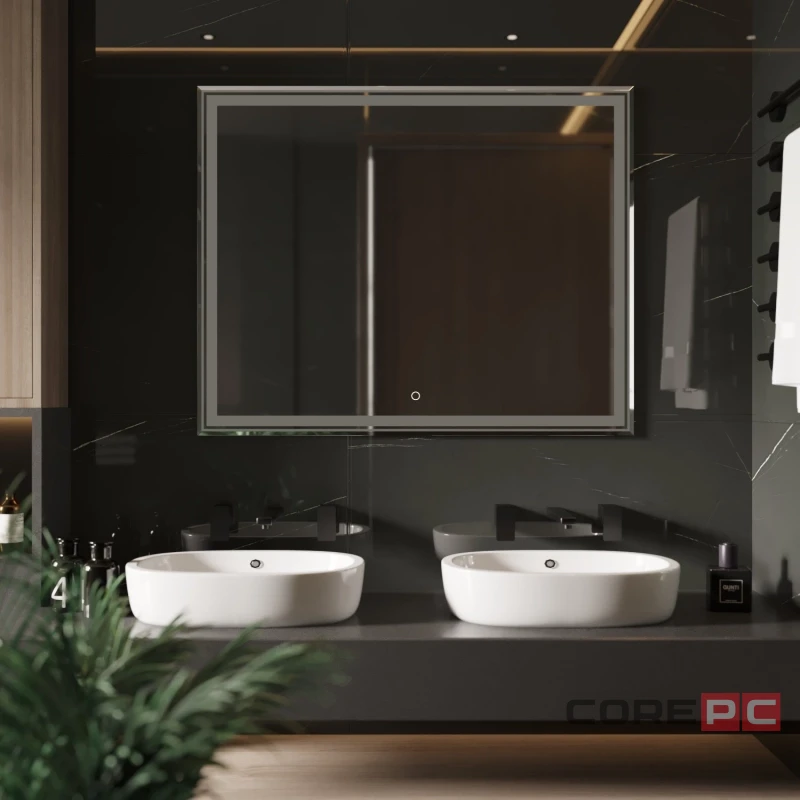 Зеркало MIXLINE Мелис 1000х800 (ШВ) сенсорный выключатель, светодиодная подсветка