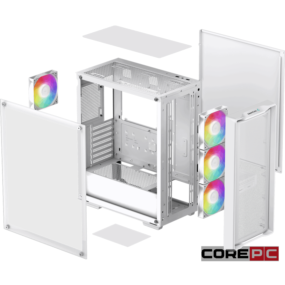 Компьютерный корпус Deepcool CC560 MESH V2 WH ARGB White (R-CC560-WHAMA4-G-2)