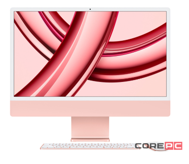 Apple iMac 24" with Retina 4.5K (M3 8C CPU, 10C GPU/8GB/256GB) (Pink) (MQRT3)