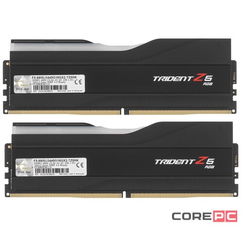 Оперативная память 32 Gb 6800 MHz G.Skill TRIDENT Z5 RGB Black (F5-6800J3445G16GX2-TZ5RK)