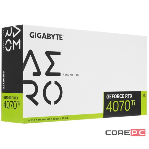 Видеокарта Gigabyte (GV-N407TAERO OCV2-12GD) GeForce RTX 4070 Ti 12GB AERO OC V2
