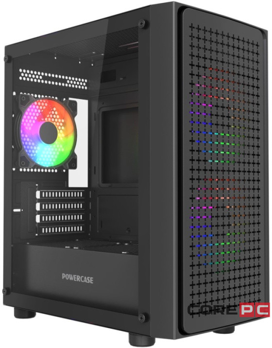Компьютерный корпус Powercase Mistral Micro EM20 TG FRGB Black (CMMEM20B-L3)