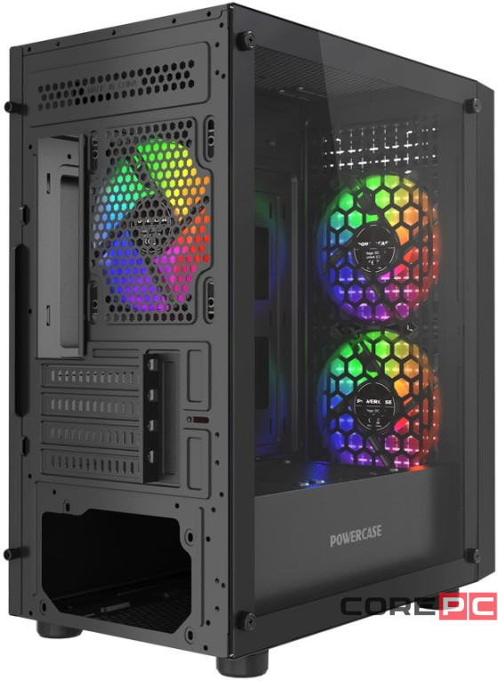 Компьютерный корпус Powercase Mistral Micro EM20 TG FRGB Black (CMMEM20B-L3)