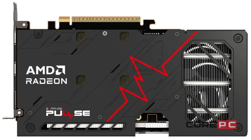 Видеокарта Sapphire (11350-03-20G) Radeon RX 9060 XT 16GB PULSE OC