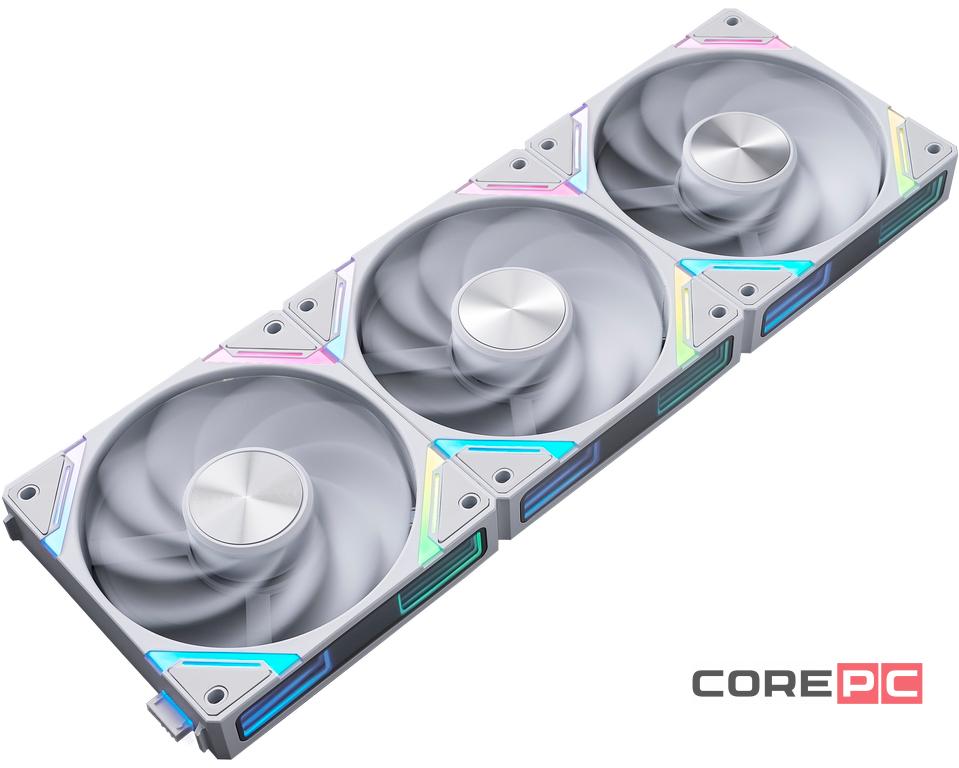 Комплект вентиляторов для корпуса 1STPLAYER XF7R Reverse ARGB White (XF7R-WH-3IN1)