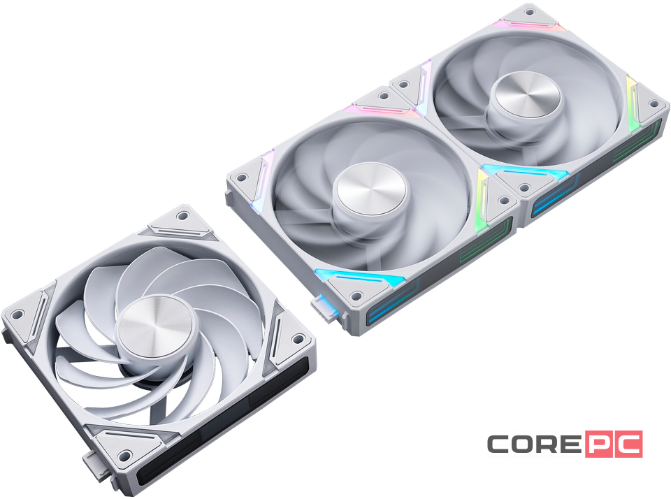 Комплект вентиляторов для корпуса 1STPLAYER XF7R Reverse ARGB White (XF7R-WH-3IN1)
