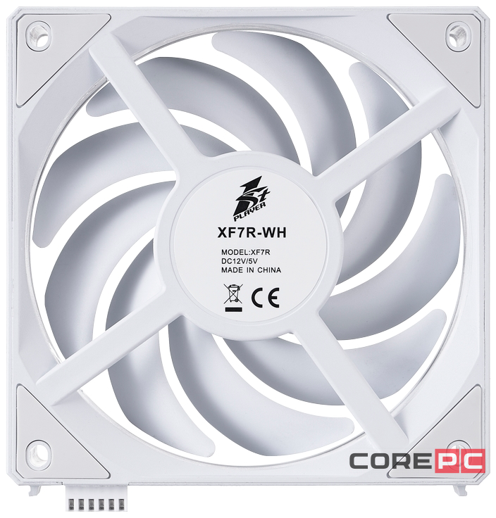 Комплект вентиляторов для корпуса 1STPLAYER XF7R Reverse ARGB White (XF7R-WH-3IN1)