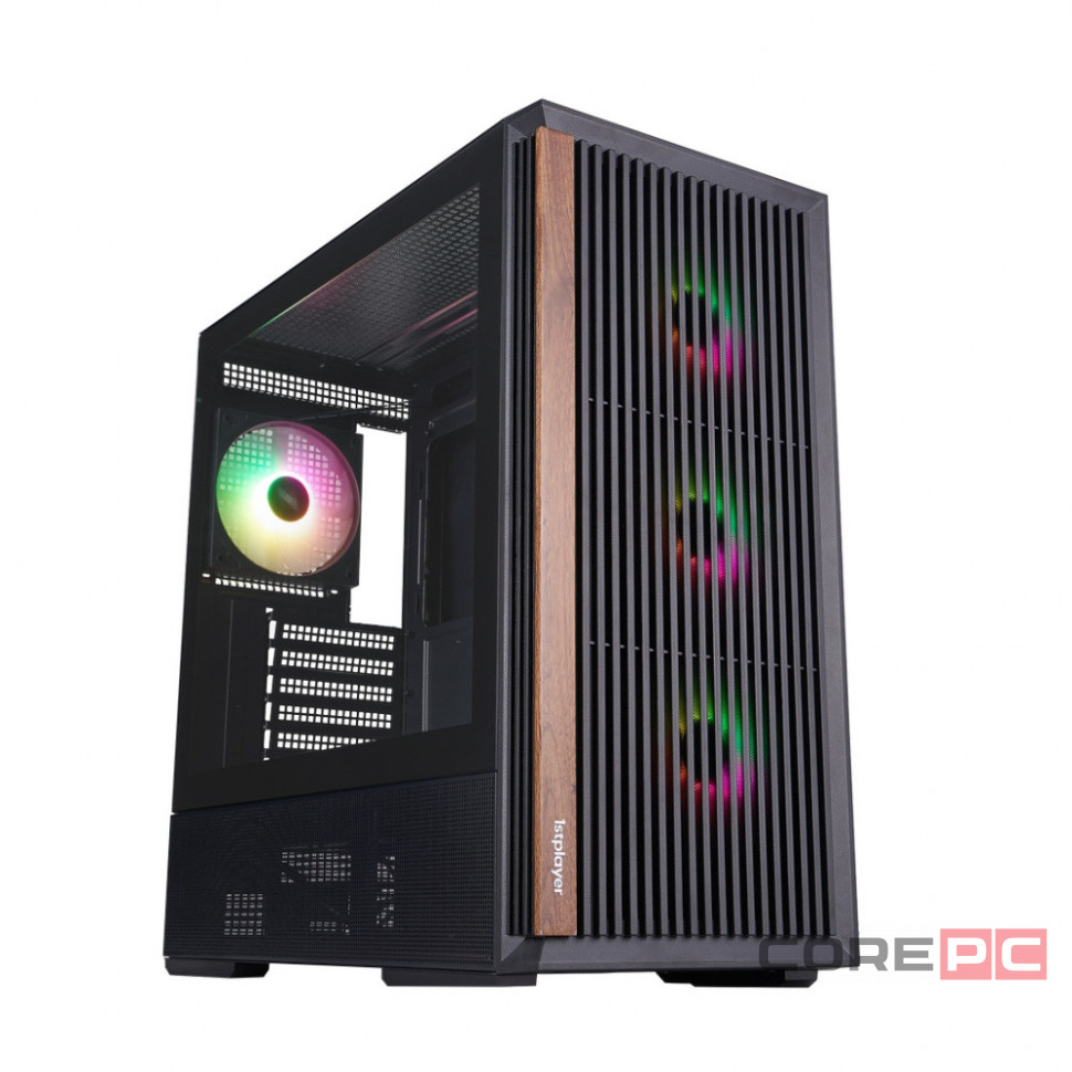 Компьютерный корпус 1STPLAYER WD7 ARGB Black (WD7-BK-4FA7-2FA7R)