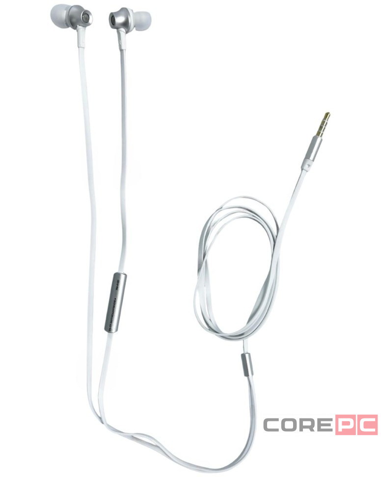 Стереонаушники с микрофоном Remax RM-610D 1.2м плоские серебристые
