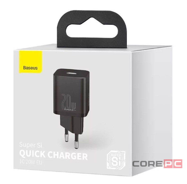 Сетевое зар. устр. Baseus Super Si Quick Charger 1C 20W EU (CCSUP-B01) черное