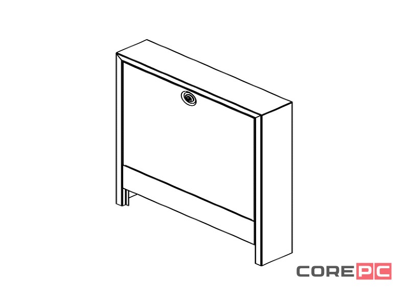 Шкаф REHAU коллекторный приставной тип AP 130/1205, белый