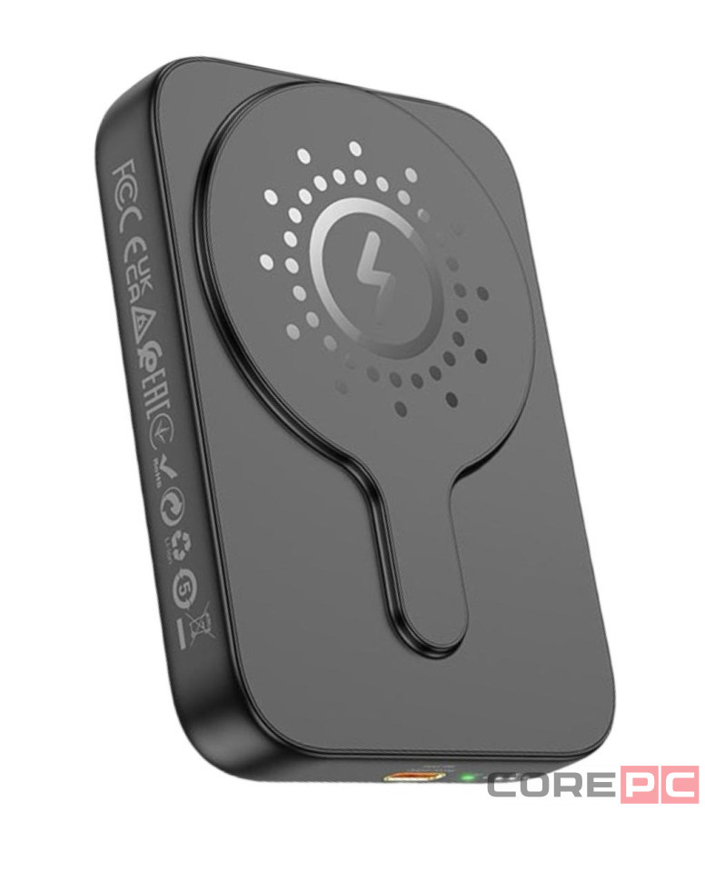 Powerbank с беспроводной зарядкой Hoco J117A Magnetic Wireless 10000mAh 20W черный
