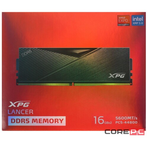 Оперативная память 32 Gb 5600 MHz ADATA XPG LANCER RGB Black (AX5U5600C3616G-DCLARBK)