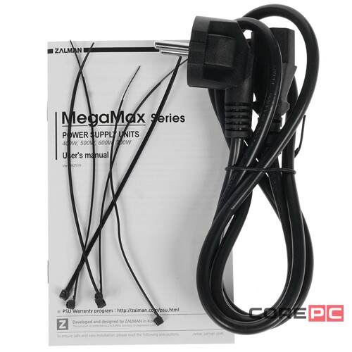 Блок питания Zalman 500W MegaMax ZM500-TXII