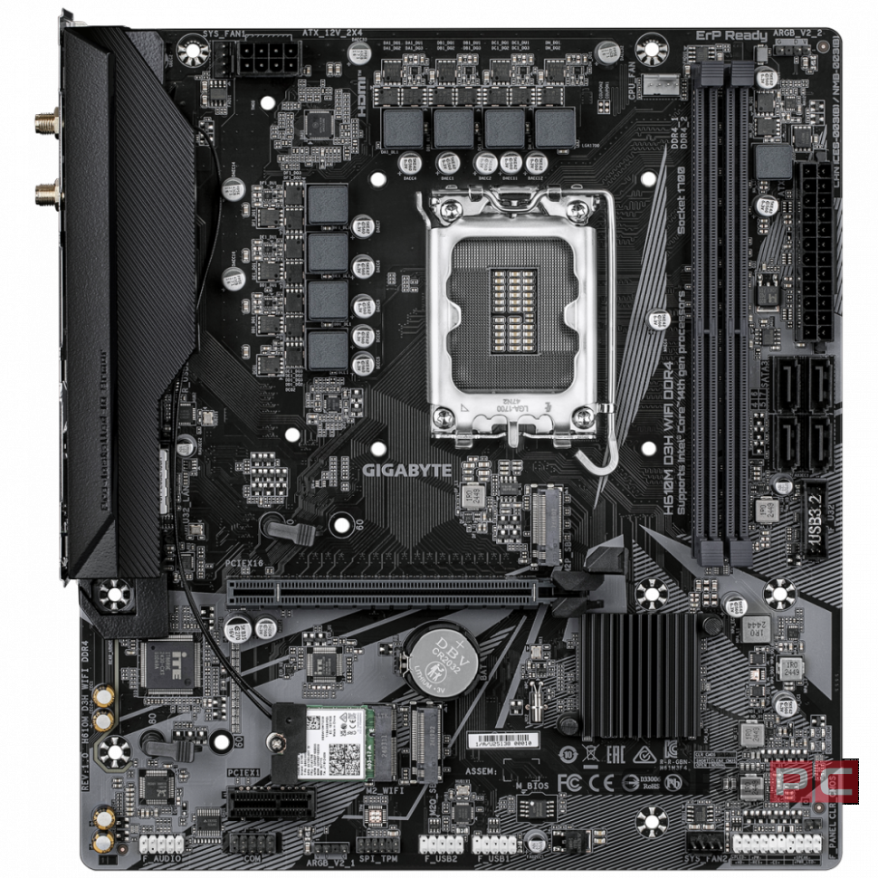 Материнская плата Gigabyte H610M D3H WIFI DDR4