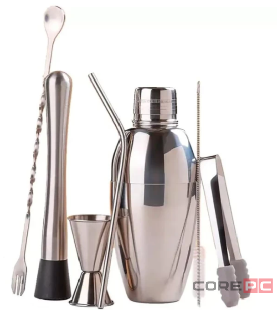 Коктейльный набор Xiaomi Circle Joy Coktail Shaker Bar Set 7 в 1 (CJ-CSB01) (серебристый)