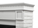 Портал Firelight Bricks 25 камень белый, белая эмаль