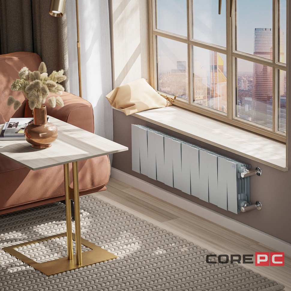 Радиатор Royal Thermo PianoForte 200 /Silver Satin - 12 секц.