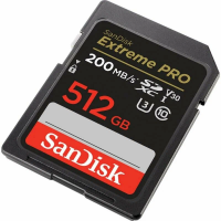 SDXC карта памяти Sandisk Extreme Pro 512GB 200MB/s V30 U3 (SDSDXXD-512G-GN4IN)