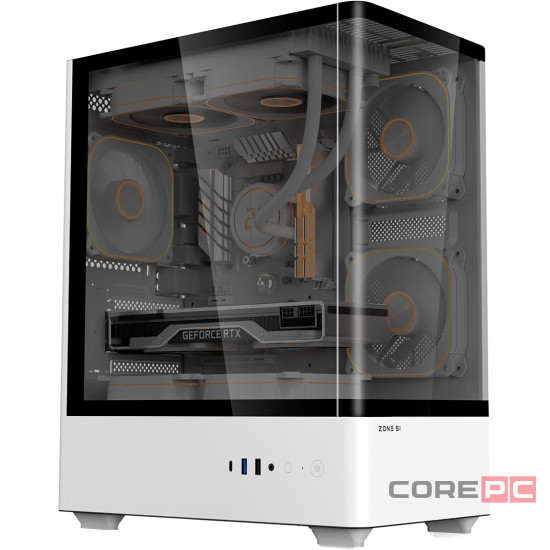 Компьютерный корпус Zone 51 Fury White (Z51CASFURWH)