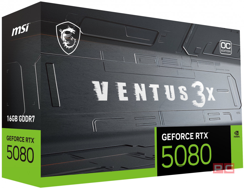 Видеокарта MSI (G5080-16V3CP) GeForce RTX 5080 16G VENTUS 3X OC PLUS