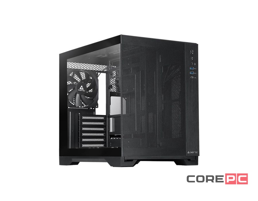 Компьютерный корпус Chieftec VISIO AIR TG Black (GM-30B-M-OP)