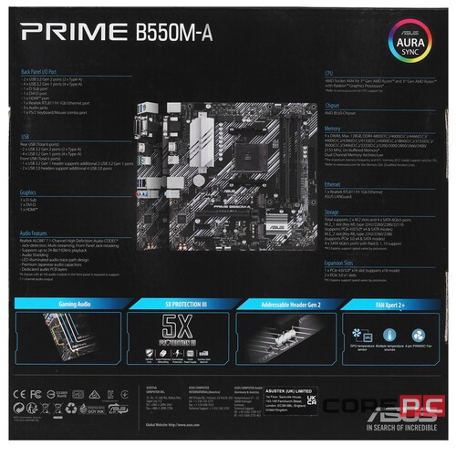 Материнская плата ASUS PRIME B550M-A 90MB14I0-M0EAY0