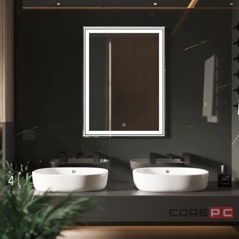 Зеркало MIXLINE Мелис 600х800 (ШВ) сенсорный выключатель, светодиодная подсветка