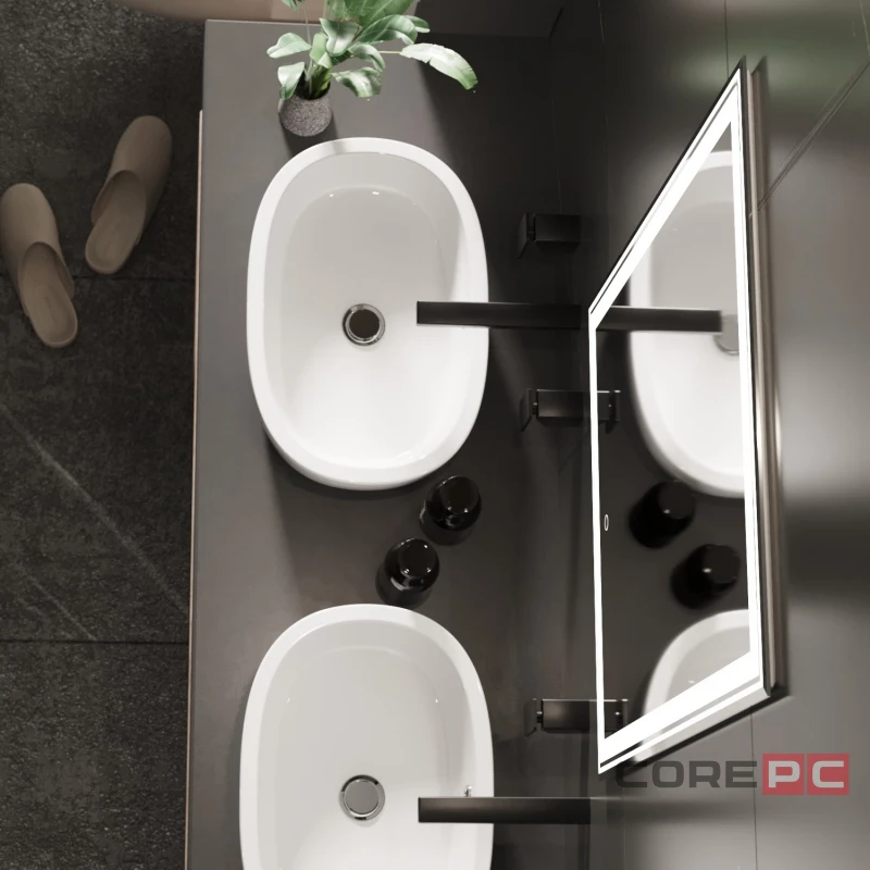 Зеркало MIXLINE Мелис 600х800 (ШВ) сенсорный выключатель, светодиодная подсветка
