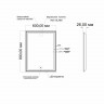 Зеркало MIXLINE Мелис 600х800 (ШВ) сенсорный выключатель, светодиодная подсветка