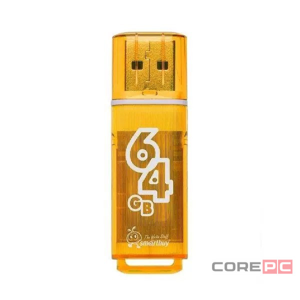 USB флеш накопитель Smartbuy 64GB Glossy series Orange (SB64GBGS-Or)