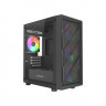 Компьютерный корпус Powercase Mistral Micro EM21 TG FRGB Black (CMMEM21B-L4)