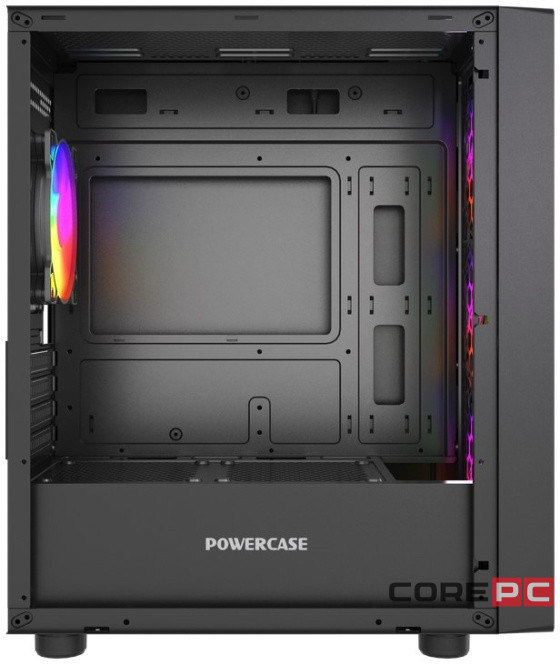 Компьютерный корпус Powercase Mistral Micro EM21 TG FRGB Black (CMMEM21B-L4)