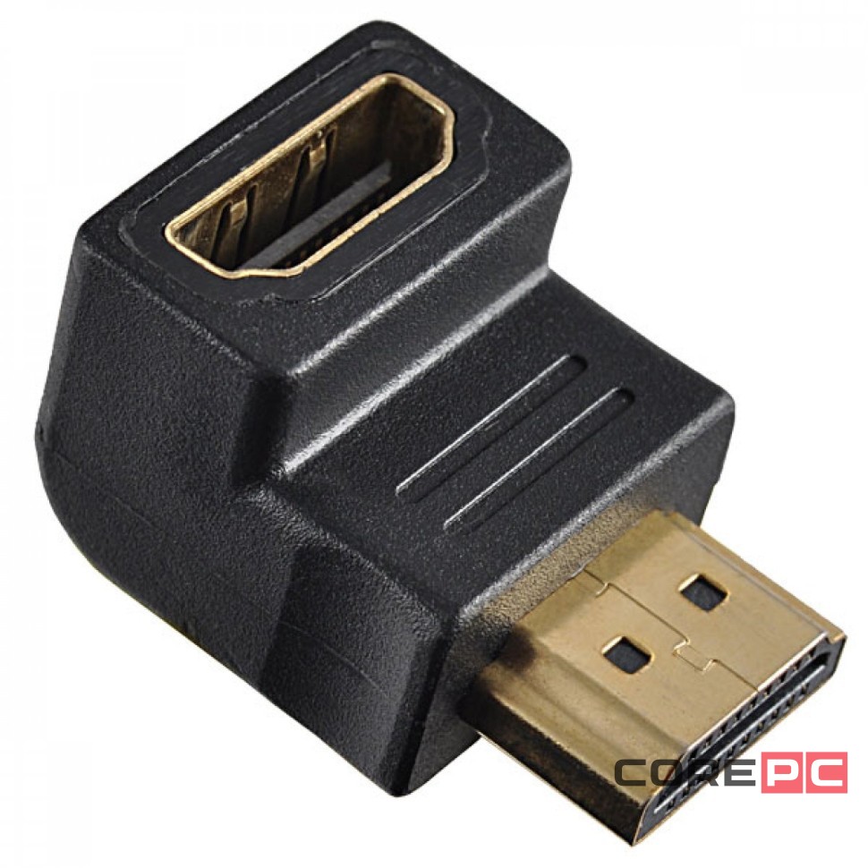 Переходник HDMI (мама) - HDMI (папа) Perfeo (A7005) угловой
