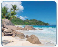 Perfeo Коврик для компьютерной мыши Пляж, Рис.2 (180*220*2 мм), ткань+резиновое основание