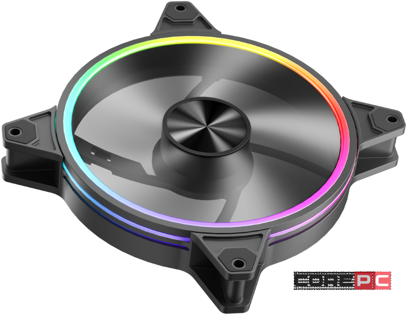 Вентилятор для корпуса 1STPLAYER FO7-14 ARGB Black (FO7-14-BK)