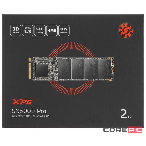 Твердотельный накопитель ADATA 2000 Gb SX6000 PRO ASX6000PNP-2TT-C XPG