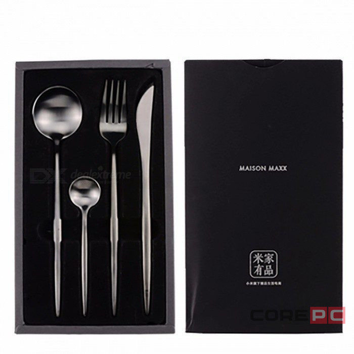 Набор столовых приборов Xiaomi Maison Maxx Modern Flatware Set (4 предмета) серебристый