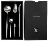 Набор столовых приборов Xiaomi Maison Maxx Modern Flatware Set (4 предмета) серебристый