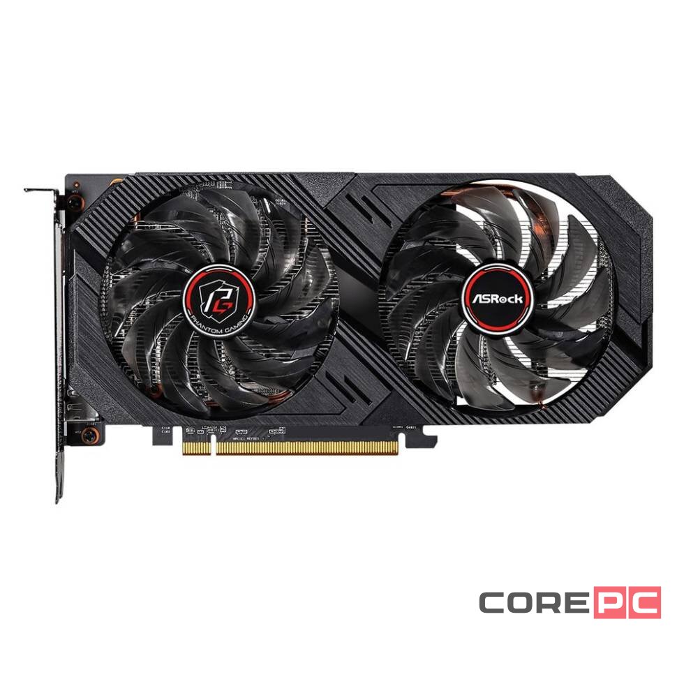 Видеокарта ASRock (RX6500XT PG 8GO) Radeon RX 6500 XT 8GB Phantom Gaming OC