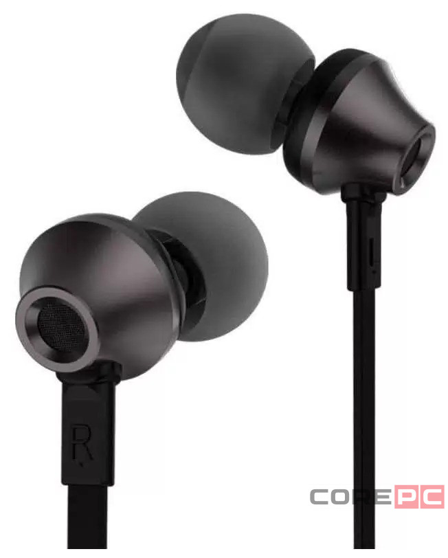 Стереонаушники с микрофоном Remax RM-610D 1.2м плоские черные