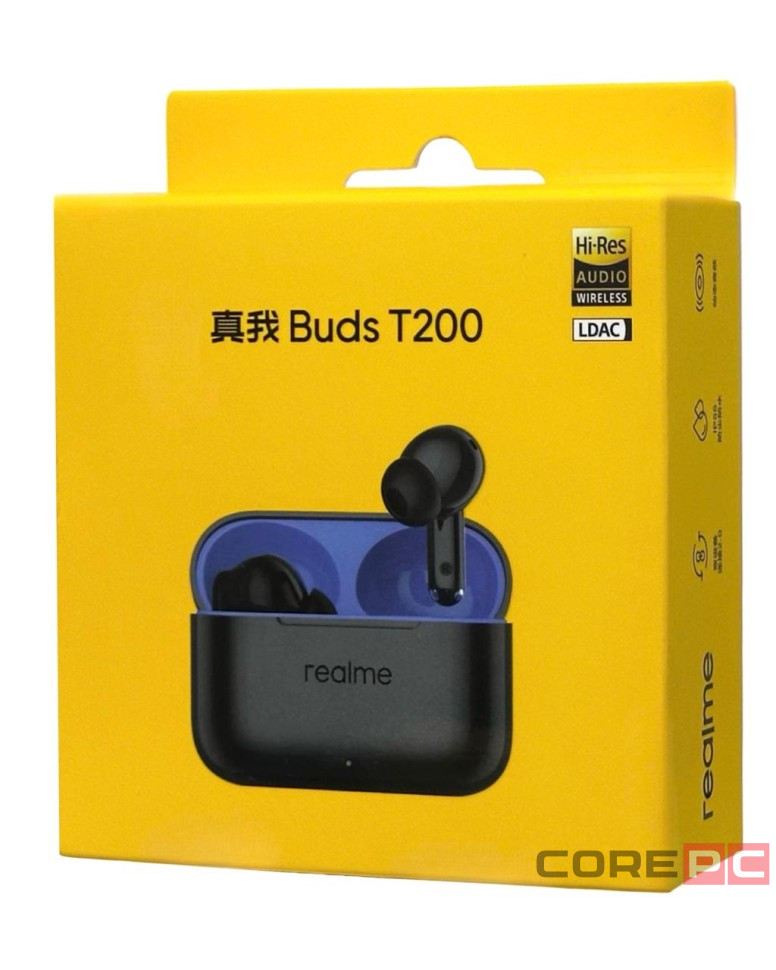 Беспроводные наушники TWS Realme Buds T200 RMA2410 Темно-серый
